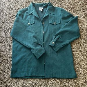 Thrifted green blazer jacket